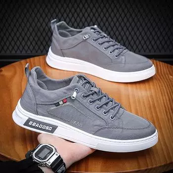 Summer 2024 New Umbrella Cloth Breathable Men s Shoes Comfortable Wear-resistant Ice Silk Casual Shoes Men s Board Shoes T31 39 чёрный