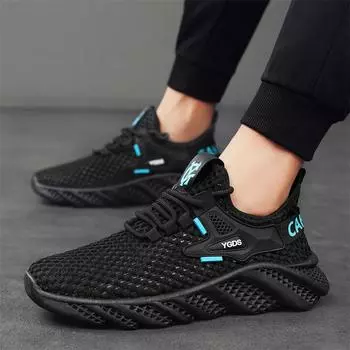 Summer 2025 breathable thin mesh shoes casual sports men s shoes light and quick-drying wear-resistant hollow youth trendy shoes 39