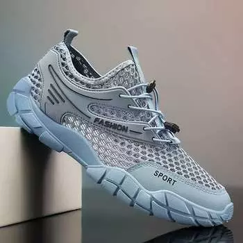 Summer 2025 New Sandals, Breathable Cutouts, Non-Slip Beach Cave Shoes, Youth Athleisure Shoes, Thin Mesh Shoes 39