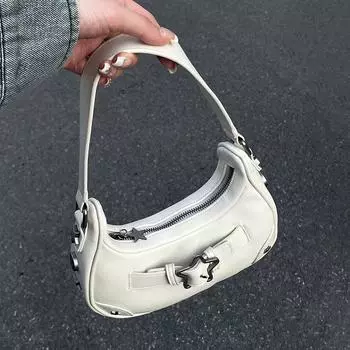 Summer American Five-pointed Star Underarm Bag, Women s Millennial Style Handbag, Niche Design Sense Single-shoulder Bag чёрный