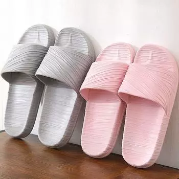 Summer Bathroom Men s Foot Bath slippers Women s Bath Couple s Sandal Hotel Home Use Indoor slippers for Home Use 38-39 серый