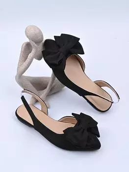 Summer Butterfly-knot Closed Toe Women s Sandals 2025 New Fashion Plus Size Slip-on Light Comfortable Flat Sandals 35