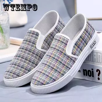 Summer Canvas Shoes, Women s Casual Board Shoes, Cloth Shoes, Breathable and Wear-resistant Flat Bottomed Cowhide Soft Soled Shoes 36