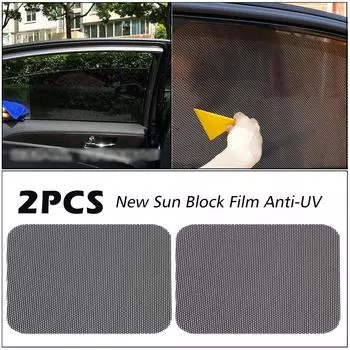 Summer Car Sunshade, Sunscreen, Heat Insulation Curtain, Film, Car Side Curtain, Electrostatic Window Sunblock Glass G4H1 чёрный