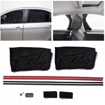 Summer Car Sunshades, Car Interior Privacy Partition Breathable, Curtains, Protection Car Anti-UV Curtains, Heat-insulating M6T0