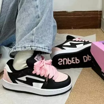 SUMMER chunky LADIES Sneakers Thick Bottom Increased Ultra-Light Non-Slip Wear-Resistant Bread Casual Sneakers Vulcanized Shoes 35 серый