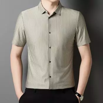 Summer Collar Seamless POLO Light Business Fashion T-shirt Ice Silk Shirt POLO XXXXL