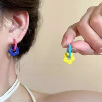 Summer Colorful Unique Dopamine Design Drop Dangle Earrings For Women Jewelry Accessories