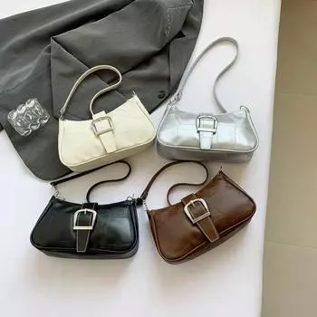 Summer Commuting Texture for Women Fashionable Simple and Elegant Women s Fashionable One-shoulder Retro Casual and Popular Crossbody Bag