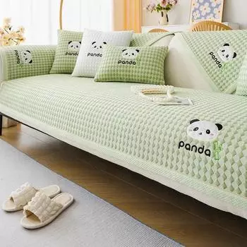 Летний прохладный чехол для дивана Ice Silk Противоскользящие чехлы для диванов Охлаждающие дышащие чехлы для угловых секционных диванов Полотенце для дивана Домашний декор Pillowcase 30x50 1pc