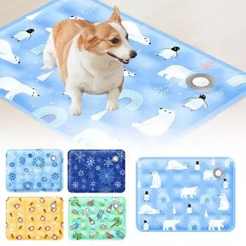 Summer Cooling Mats Blanket Ice Pet Dog Bed Mats For Dogs Cats Sofa Portable Tour Camping Yoga Sleeping Pet Accessories N9G6