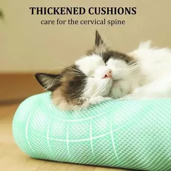 Summer Cooling Pet Cat Bed Cushion Ice Pad Dog Sleeping Square Mat for Puppy Dogs Cats Pet Kennel Top Quality Cool Cold S серый