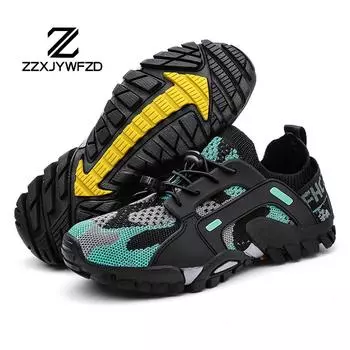 Summer Couple Breathable Outdoor Quick-dry Wading Shoes Swimming Aqua Footwear Mesh Sneakers Men Trekking Shoes Plus Size 36-47 36