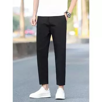Summer Cropped Pants Men s Slim Cotton Men s Casual Pants Men s Spring New Cropped Pants 28