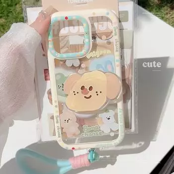 Summer Cute Dog Stand Phone Case 15promax