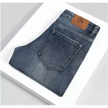 Summer Denim Thin Men s Fitted Straight Jeans 28
