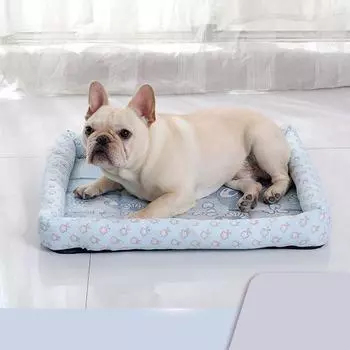 Summer Dog Mat Cooling Summer Pad Mat Pet Bed Ice Pad Dog Sleeping Nest For Dogs Bed Cat Cushion Ice Silk Cool Pet Mat