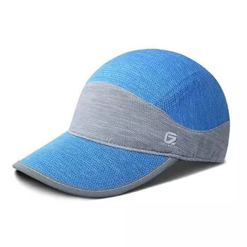 Summer Elastic Light Thin Fishing Breathable Sports Quick-Drying Cap Lake Blue One size