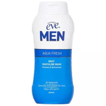 Summer Eve Men Aqua Fresh Daily Musculine Wash, 1 шт., 237 мл
