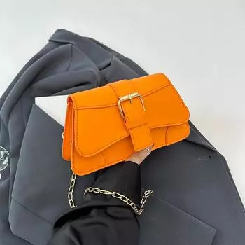 Летняя мода цепочка квадратные сумки женские однотонные простые повседневные сумки через плечо дамские дорожные шоппинг кошельки для монет (20cm<Max Length<30cm)