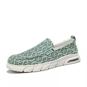 Summer Fashion Loafers Man Green Slip-on Canvas Shoes For Man Espadrille Breathable Flat Men s Leisure Shoes zapatos para hombre 39