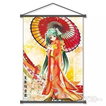 Summer Festival Hatsune Kan Hatsune Miku Tapestry Moon/Shadow/Mai/Flower