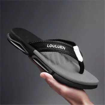 Summer flip-flops sandals men s slippers wear non-slip fashion new beach shoes slippers D591 39 оранжевый