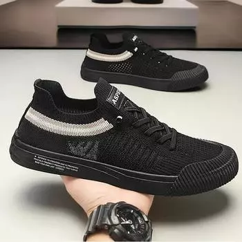 Summer Fly Woven Breathable Lazy Shoes Trend Hollow Comfortable Sneakers Slip-on Fashion Outdoor Sports Non-slip Casual Shoes 39 бежевый