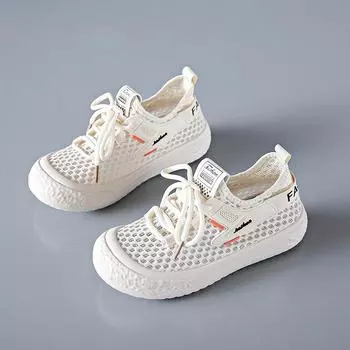 Summer fly-woven little white shoes new Korean version ins female student mesh breathable board shoes casual shoes 35