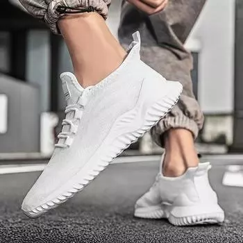 Летняя обувь Мужская повседневная теннисная мужская брендовая обувь для тренировок Спортивная обувь Дизайнер для лучших брендов Мужская беговая обувь для тенниса 6.5 белый