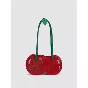 Summer Fresh Sweet Girl Handbags Women 2025 New High-Grade Personality Cherry Shoulder Underarm Bag Red