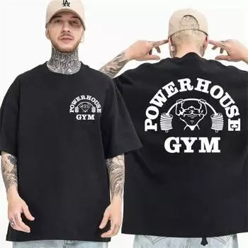 Summer Gym T-Shirt Cotton Men T Shirt Fitness Graphic Print Short Sleeve Casual Women Tee Fashion Street Sport T-shirt Men s Top S