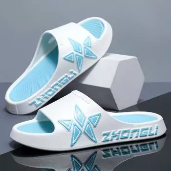 Summer home slippers couple flip 36-49 extra large size sandals fashion outdoor simple trendy men s slippers 36-37