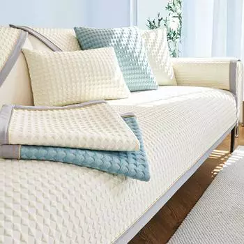 Летняя подушка для дивана Ice Silk, нескользящая, для гостиной, прямой ряд, чехол для дивана, ткань, полотенце для спинки, прохладное, дышащее, лето 70*70cm