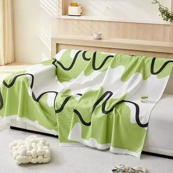 Summer Ice Silk Sofa Towel Ice Man Sofa Cover Dust Cover Summer Cool Breathable Living Room One-Piece Sofa Cover Cloth 180*130cm