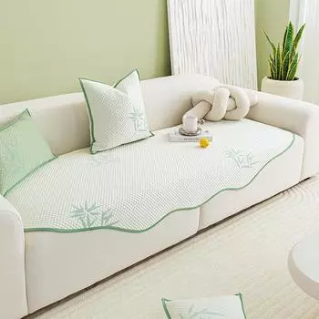 Summer Irregular Sofa Cushion Non-Slip Cool Breathable Living Room Straight Sofa Cover Towel 90*90cm