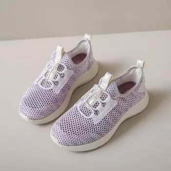 Летняя женская мода Полые дышащие туфли Большая сетка Сетчатые туфли Спортивная повседневная обувь 36 чёрный