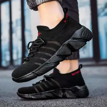 Summer large size 47 breathable fly-woven couple socks shoes casual sports shoes men s and women s light lazy shoes 35