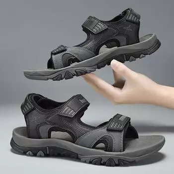 Summer Light-weight Men s Sandals Outdoor Black EVA Slip On Soft Casual Sandal Shoes For Man Sandals Zapatos Hombre Big Size 47 39 синий