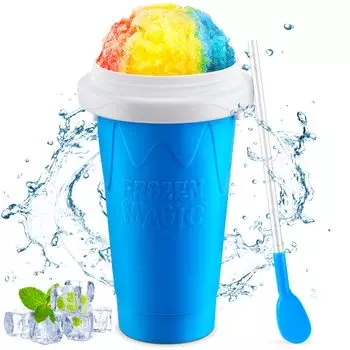 Summer Magic Slushy Maker Squeeze Cup Самодельный молочный коктейль-генератор Охлаждающий стакан Squee DIY для семьи