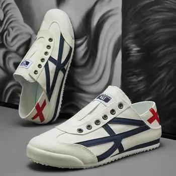 Summer Men s Canvas Shoes Breathable Comfortable Non Slip Casual Shoes Fashion Lightweight Outdoor Walking Flats Shoes 39