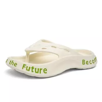 summer men s casual fashion slippers with thick soles outdoor beach soft-soled sports sandals non-slip lightweight men s shoes 39-40
