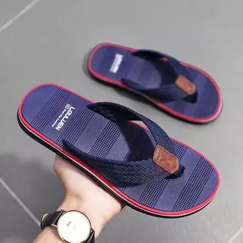 Summer Men s EVA High Elasticity Casual Flip Flops Anti Slip Beach Slippers Men Shoes 40 чёрный
