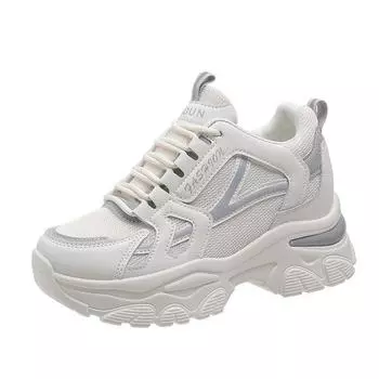 Summer men s new breathable mesh breathable sneakers trendy versatile thick soled sports shoes casual comfortable sports shoes 35