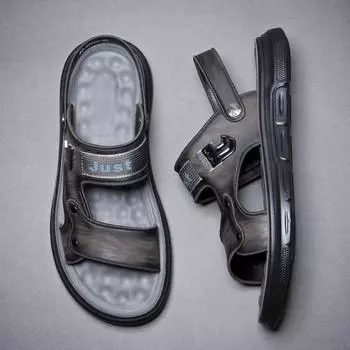 Summer men s sandals 2025 new outdoor leisure driving dual-purpose soft-soled non-slip beach slippers 38