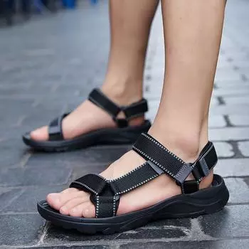 Summer Men s Sandals Outdoor Casual Roman Shoes Comfortable Lightweight Vacation Beach Shoes Non-Slip Flip Flop Sandals 36-46 39