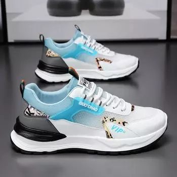 Summer men s shoes 2024 new breathable mesh shoes men s sports shoes trend versatile casual shoes dad trendy shoes 39