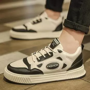 Summer men s shoes 2025 new breathable trend youth sports and leisure board shoes wear-resistant thick-soled trendy shoes men 39