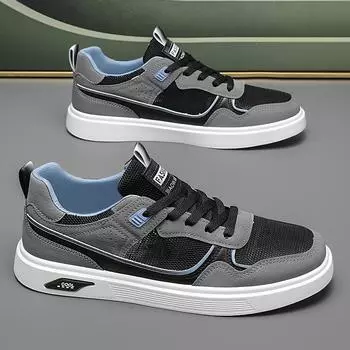 Summer men s shoes 2025 new niche mesh breathable and comfortable mesh shoes trendy casual versatile low-top sports shoes 39