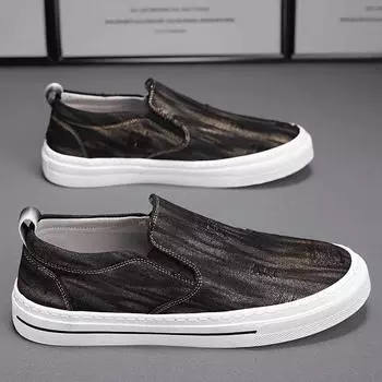 Summer men s shoes new breathable canvas shoes men s trend versatile one-pedal old Beijing cloth shoes casual shoes board shoes men 39